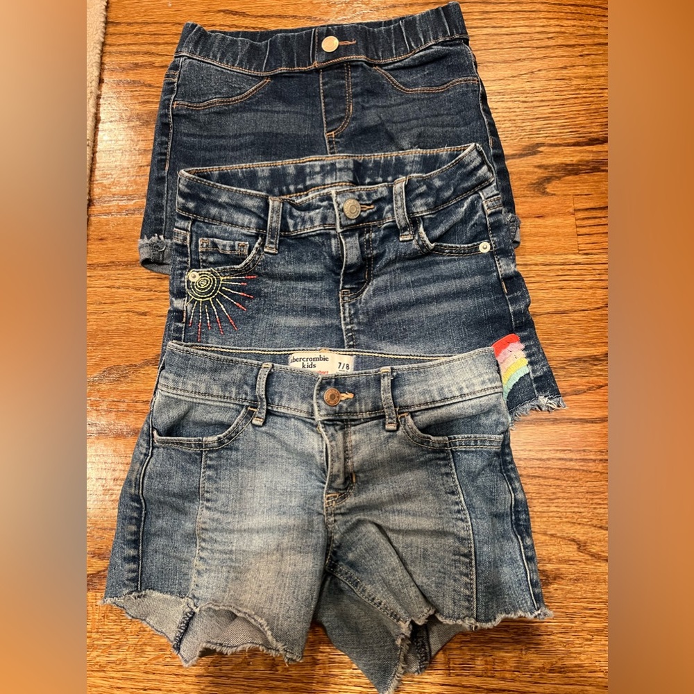 3 Pairs of Jean Shorts Fit Age 6